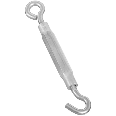National Hardware Turnbuckle, Hook & Eye, Zinc, 5/16 x 9 In.