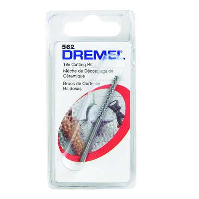 Dremel 562 Cutting Bit, 1/8 in Dia, 1-1/2 in L, 1/8 in Dia Shank, HSS, 8-Flute