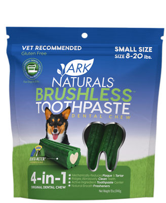 Ark Naturals 40000 Dental Chews Brushless Toothpaste, Small Dogs, 12 Oz.
