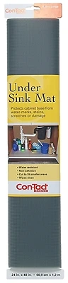 Con-Tact KTCH-CUSM02-06 Woven Under Sink Mat, Graphite, 24 x 48 In.