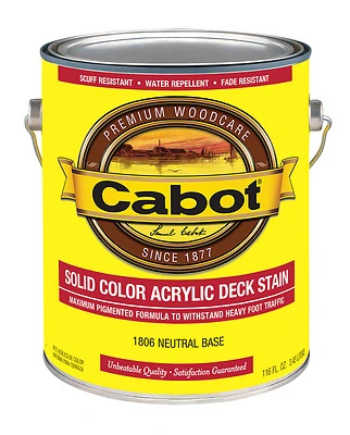 Cabot 1806-07 Neutral Base Exterior Decking Stain, 1-Gallon