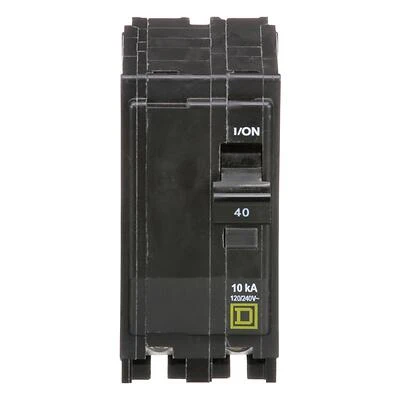 Square D QO240CP 40-Amp Double-Pole Circuit Breaker, 120/240 VAC