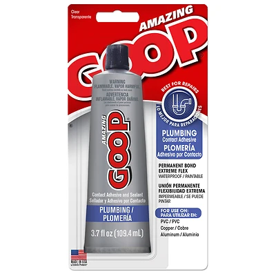 Amazing Goop 150012 Plumbing Adhesive, Clear, 3.7 Oz