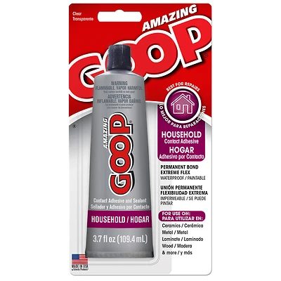 Amazing Goop 130011 Household Adhesive, Clear, 3.7 oz.