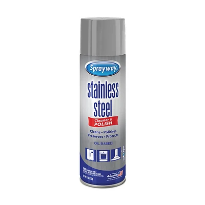 Sprayway SW841R Stainless Steel Cleaner and Polish, 15 oz.