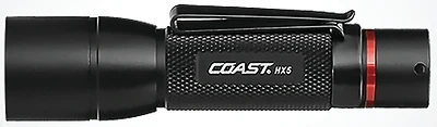 Coast 20769 HX5 LED Slide Focus Flashlight, AA Battery, Aluminum