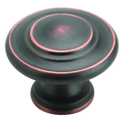 Amerock BP1586ORB Inspirations Cabinet Knob, Oil-Rubbed Bronze, 1-5/16 In.