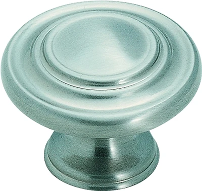 Amerock BP1586G10 Inspirations Round Cabinet Knob, 1-5/16 In., Satin Nickel