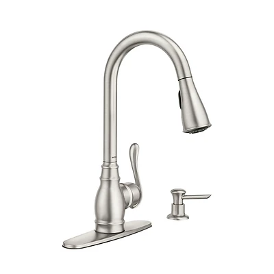 Moen CA87003SRS Anabelle 1-Handle Pull-Down Kitchen Faucet, Stainless Steel