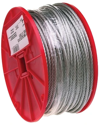 Apex Galvanized Cable, 7x7, 1/8 In. x 500 Ft.