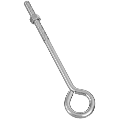 National Hardware N221-507 Eye Bolt, Zinc-Plated Steel, 3/8 x 8 In.