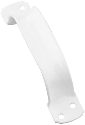 National Hardware N162-594 Door Pull, Vinyl-Coated Steel, White, 6-3/4 In.