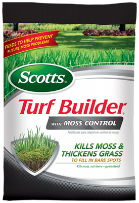 Turf Builder with Moss Control, 25 Lbs., Covers 5,000 Sq. Ft