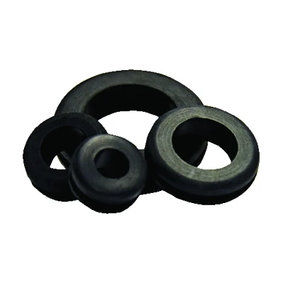 Gardner Bender GHG-1538 Hole Grommet, 3/8 in ID, Vinyl, Black