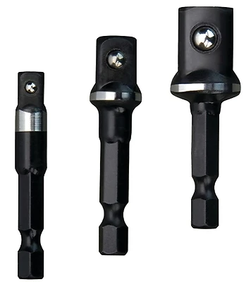 Milwaukee 48-32-5033 Shockwave Socket Adapter Set, 1/4 In. Hex, 3-Pc.