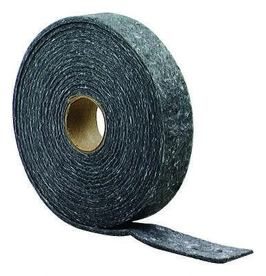 3/16" X 5/8" X 17' Gray Felt Weatherstrip For Doors And Windows