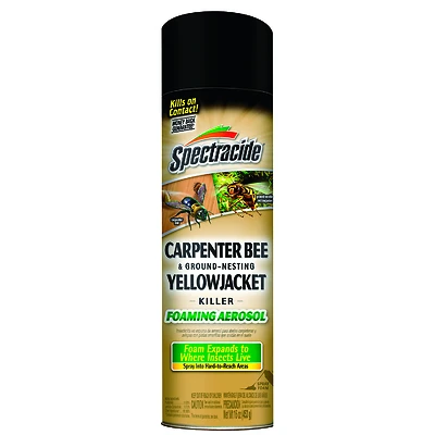 Spectracide 53371 Carpenter Bee and Yellowjacket Killer, 16 oz Foaming Aerosol
