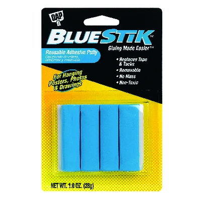Dap 01201 Blue Stik Reusable Adhesive Putty, 1 Oz.