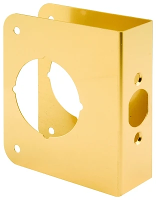 Prime-Line U 9555 Brass Door Reinforcer, 2-3/8 In. Backset, 4-1/2 In.
