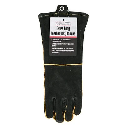 Leather Barbecue Gloves, Pr.