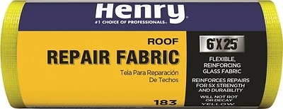 Henry HE183196 Yellow Resin-Coated Glass Fabric, 6 In. x 25 Ft.