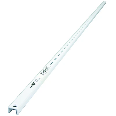 Knape & Vogt 80 WH 48 Shelf Standard, White Steel, 4-Ft.