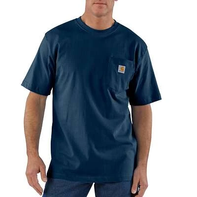 Carhartt K87 Pocket T-Shirt, Cotton, Navy, XL