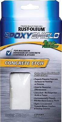 Rust-Oleum EpoxyShield 238475 Concrete Etch, Granular, White, 2 Gal