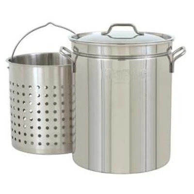 44 Quart Stainless Steel Stock Pot With Lid And Basket