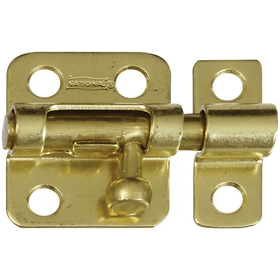 National Hardware N213-405 Barrel Bolt, Brass, 2 In.