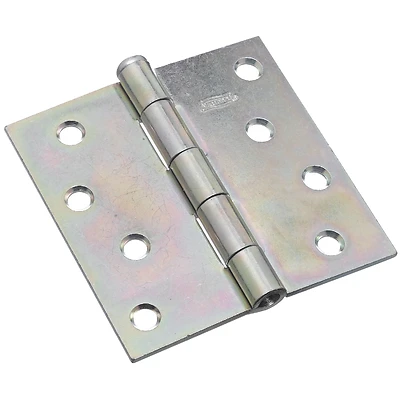 National Hardware N195-677 Broad Hinge, 4 x 4 In., Zinc Plated