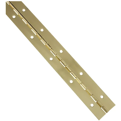 National Hardware N265-363 Brass Continuous Hinge, 1-1/2 x 12 In.