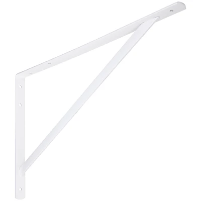 20 In. White Shelf Bracket