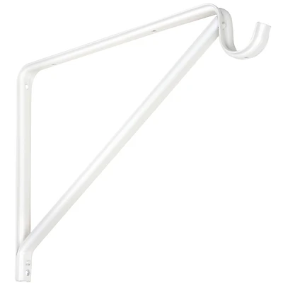 National Hardware N224-501 Shelf/Rod Bracket, Steel, 125 Lb, 12.74 In.