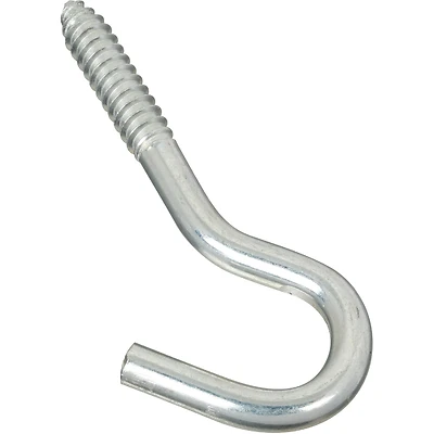 National Hardware N220-889 Screw Hook, Steel, Zinc, 3/8 x 4-7/8 In.