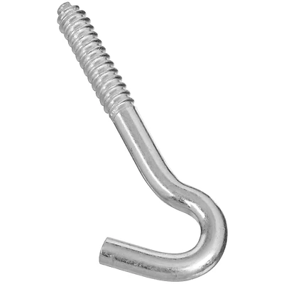 National Hardware Screw Hook, Zinc, 3/8 x 4-1/2 In.