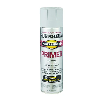 Rust-Oleum 7582838 Professional Fast Dry Spray Primer, Gray, 15 Oz