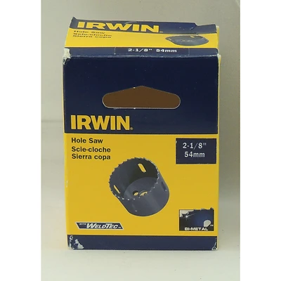 373218bx Bi-metal Hole Saw, 2-1/8 In Diameter, 3/8 In Arbor, 4/6 Tpi