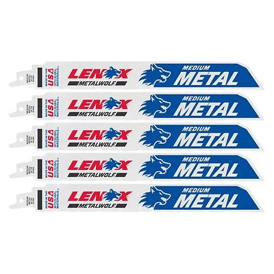 Lazer Bi-Metal Reciprocating Saw Blades, 18 TPI, 9 In., 5-Pk.