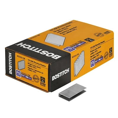 Bostitch BCS1512 Hardwood Flooring Staples, 1/2 In. Crown, 1-1/2 In. Leg, 15-1/2 Gauge