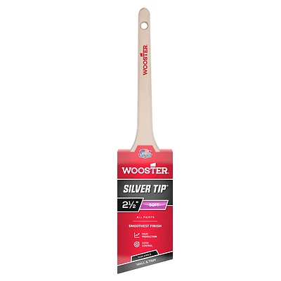 Wooster 5224-2 1/2 Silver Tip Angle Sash Paint Brush, 2.5 In.