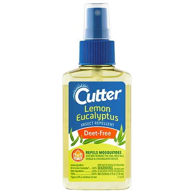 Cutter HG-96014 Lemon Eucalyptus Insect Repellent, 4 Oz Spray
