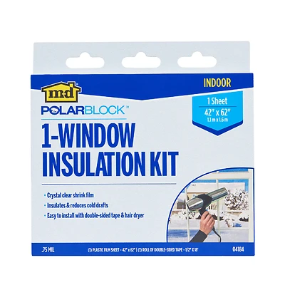 Window Shrink & Seal Kit, 1-Window, 42 x 62-In.