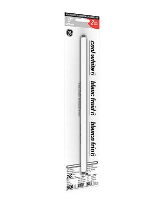 GE 15986 T5 Fluorescent Light Bulb, 6W, 9 In, Cool White, 4100K