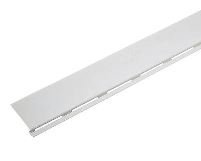 Amerimax 85320 Gutter Cover, Fits 4, 5 & 6 In. Metal Gutter, White PVC, 4 Ft.