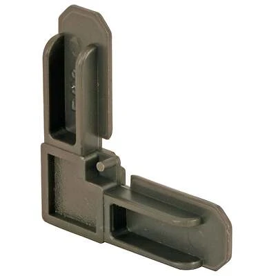 Window Frame Corner, Plastic Square Cut, Bronze, 3/4 x 7/16 In., 100-Pk.