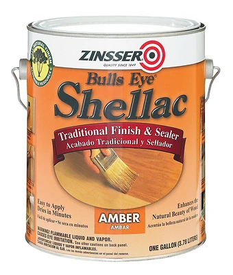 Zinsser 701 Bulls Eye Amber Shellac, 1 Gallon