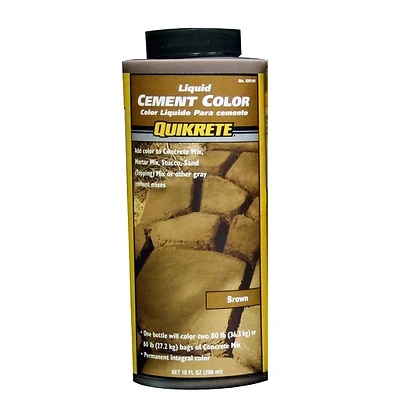 Quikrete 131701 Liquid Cement Color, Brown, 10 Oz Bottle