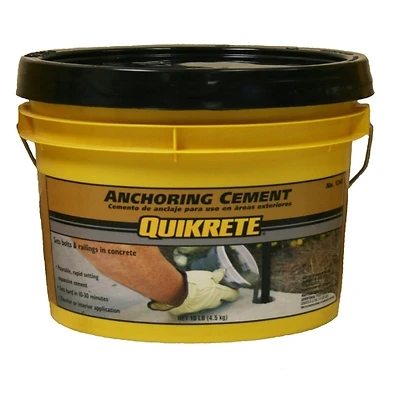 Quikrete 124511 Anchoring Cement, 10-Lb. Pail