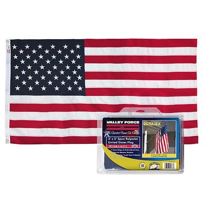 3 Ft. X 5 Ft. Polyester American Flag With Brass Grommets